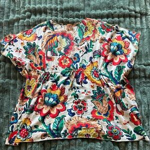 Tory Burch Colorful Floral Top